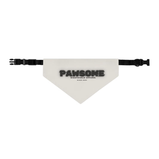 Beige "Pawsome" Bandana Collar